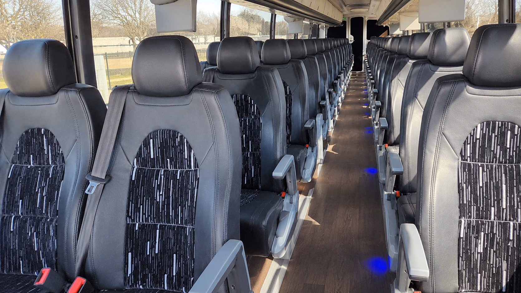 your mountain venue wedding deserves a charter bus that goes the distance