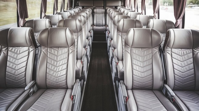 56 passenger charter bus interior bellevue