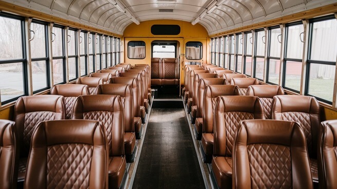 bellevue school bus rental inside